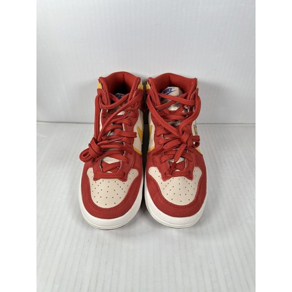 Nike Dunk High Up Rebel Cinnabar Red Yellow Ochre Lapis Womens Size 7 DH3718-600 - Picture 2 of 7
